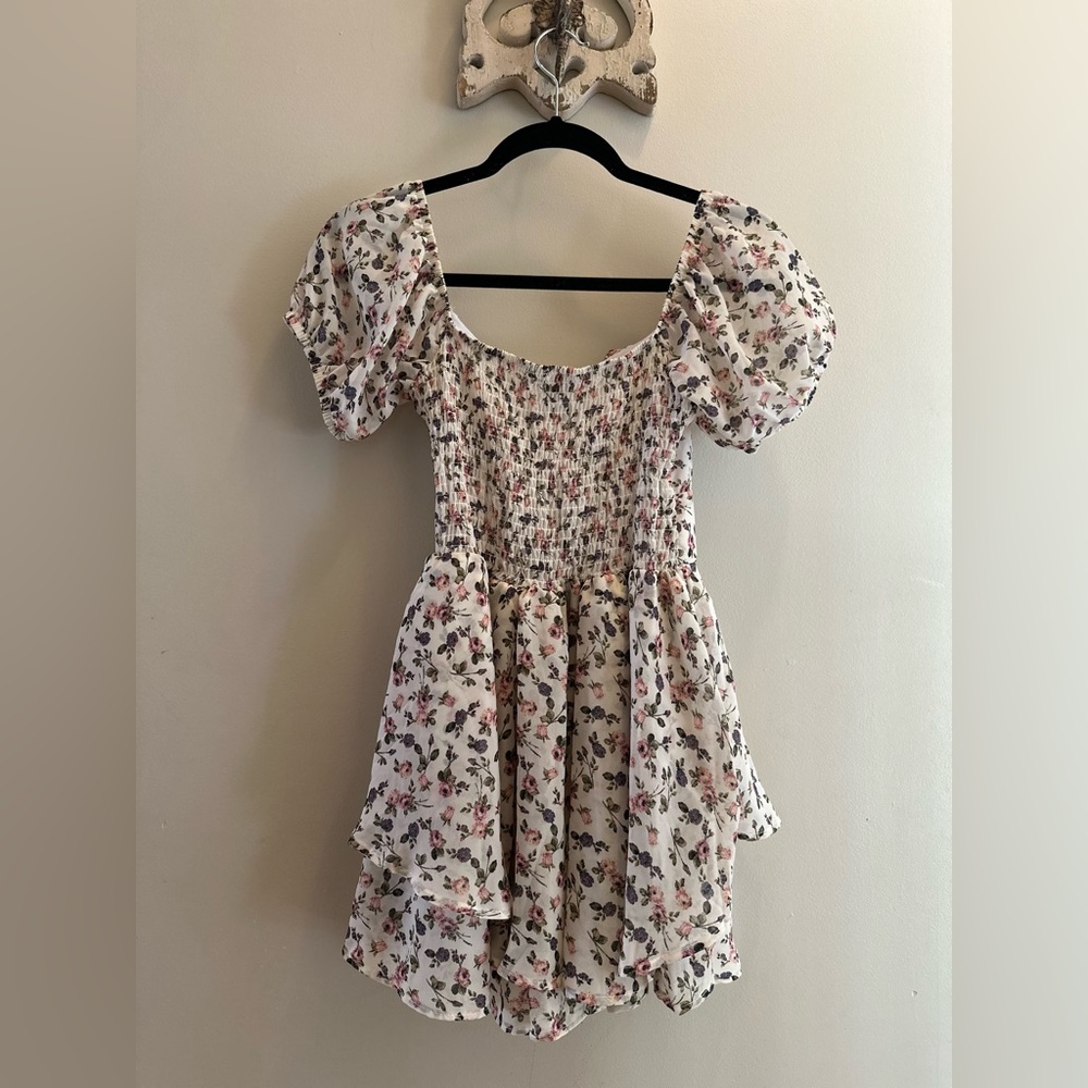 Floral romper dress size Small